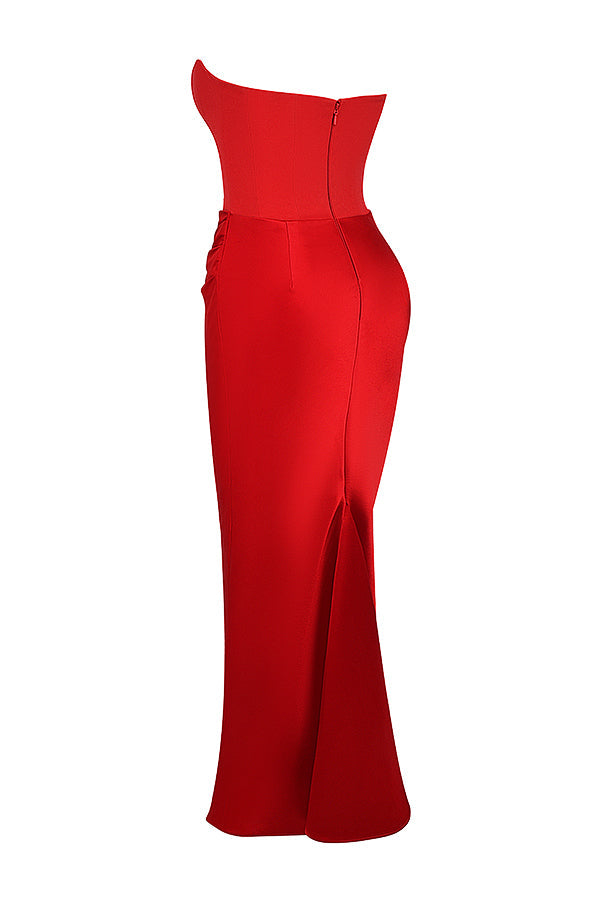 Natasha – Strapless Corset Maxi Dress