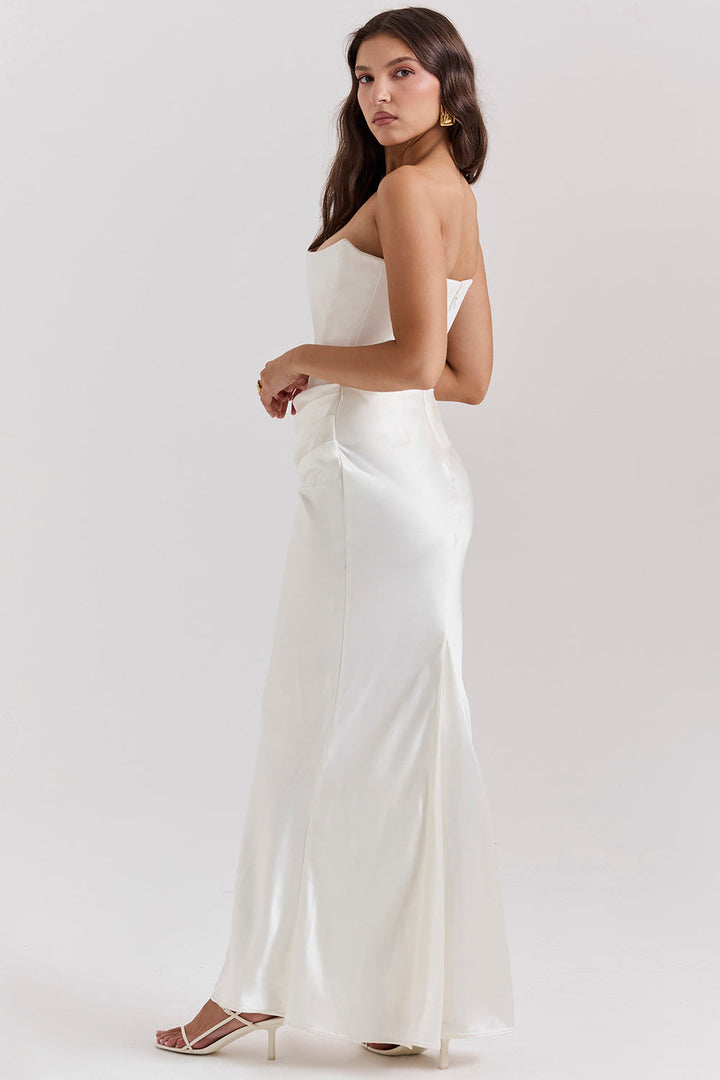 Natasha – Strapless Corset Maxi Dress