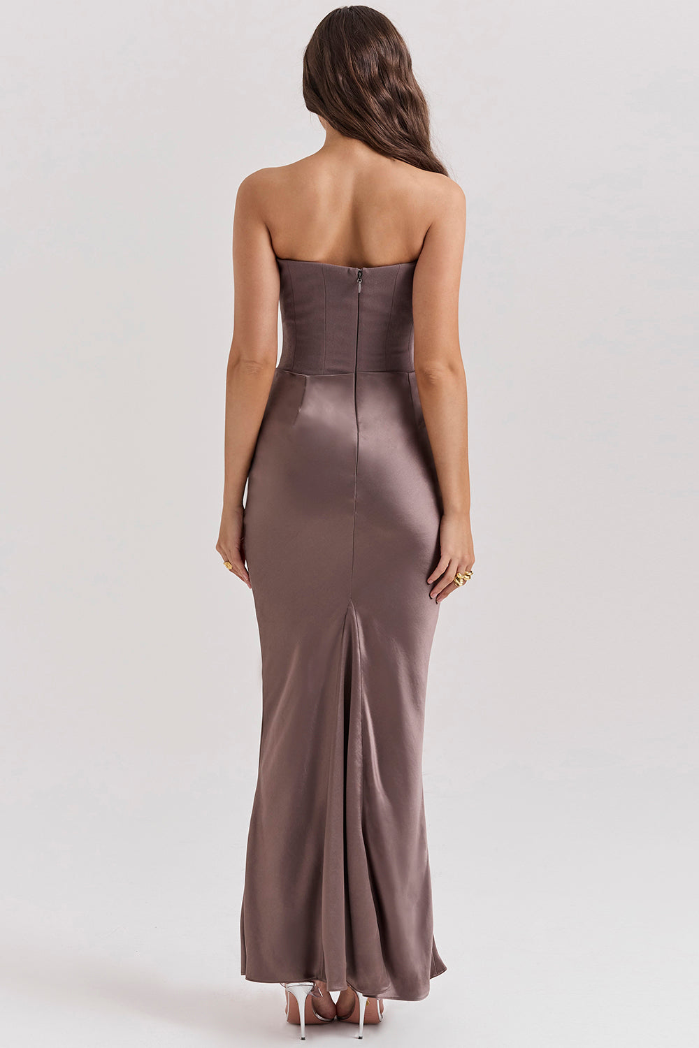 Natasha – Strapless Corset Maxi Dress