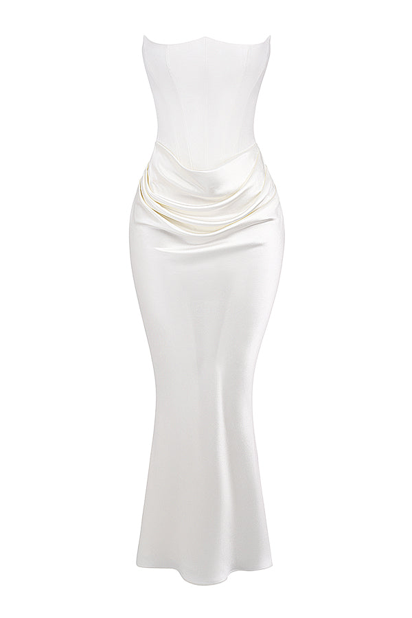 Natasha – Strapless Corset Maxi Dress