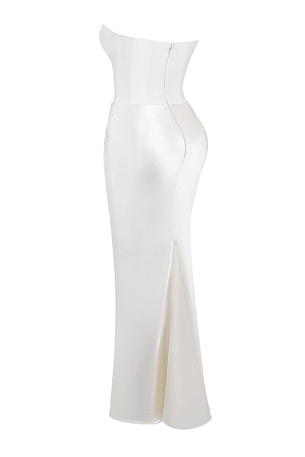 Natasha – Strapless Corset Maxi Dress