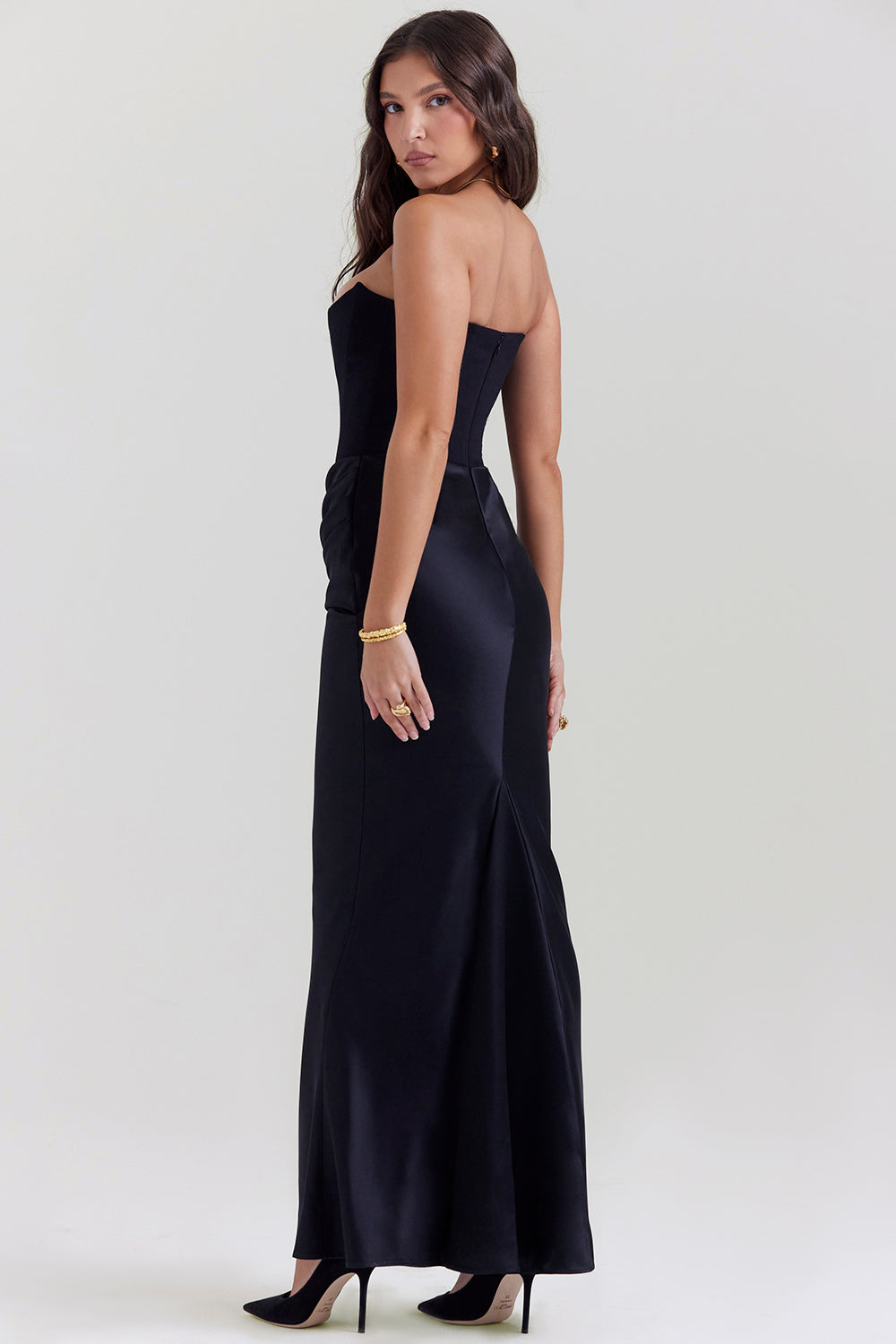 Natasha – Strapless Corset Maxi Dress