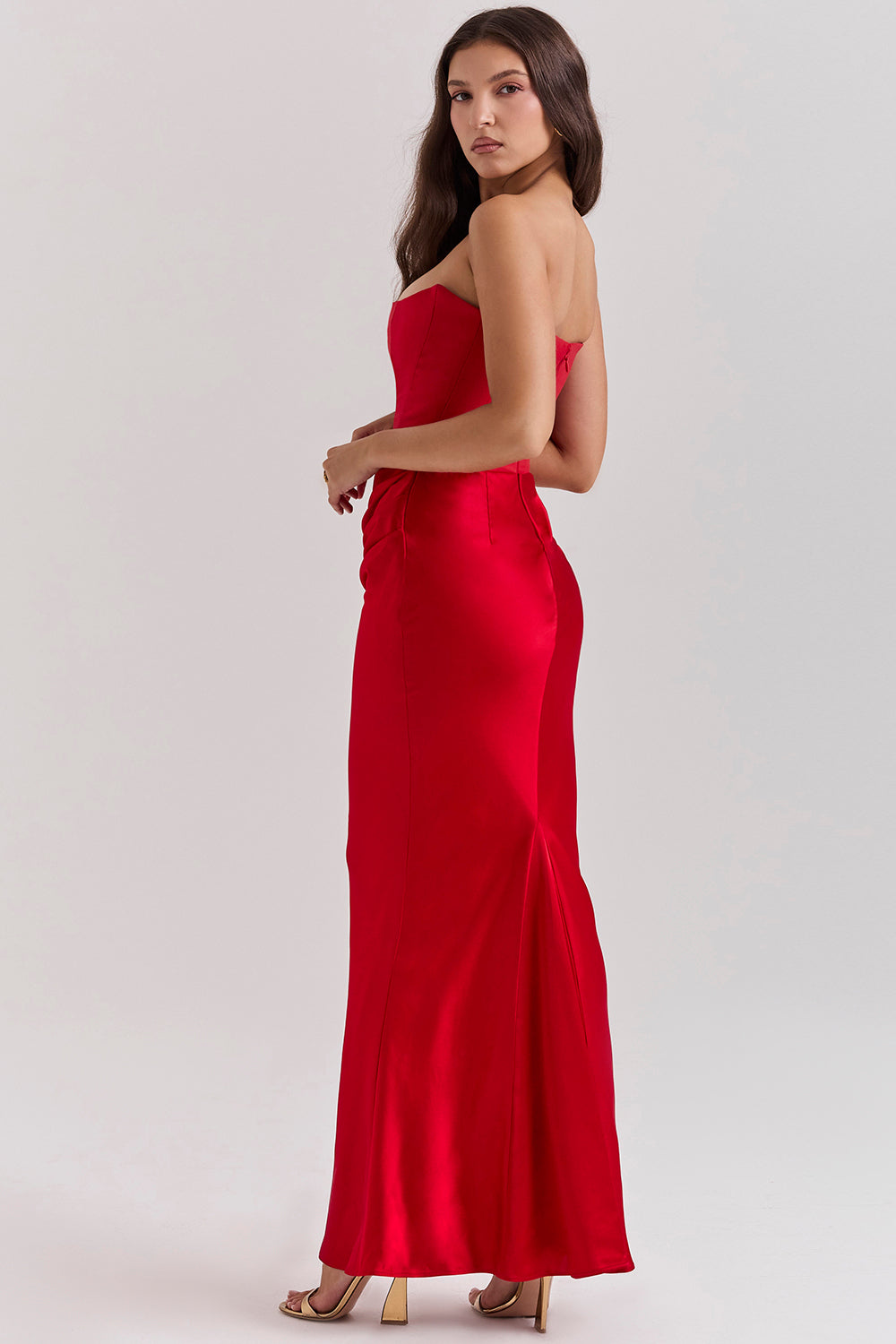 Natasha – Strapless Corset Maxi Dress