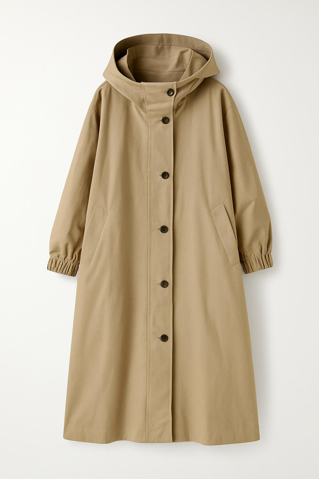 Myla – Women's Hooded Single-Breasted Trench Coat