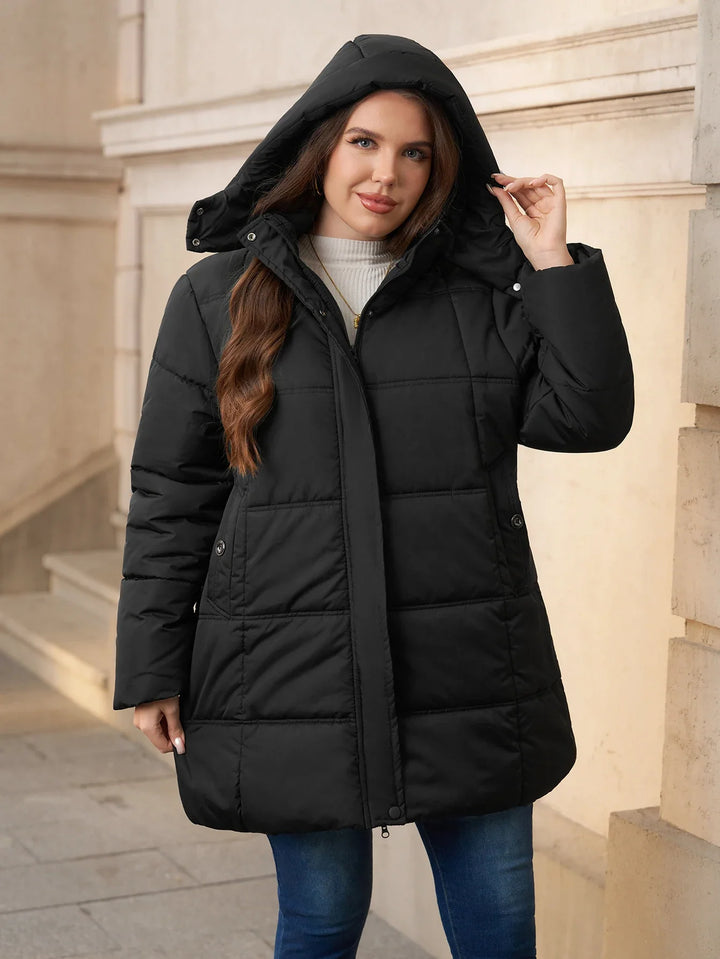 Nayeli – Women's Plus Size Hooded Quilted Puffer Coat
