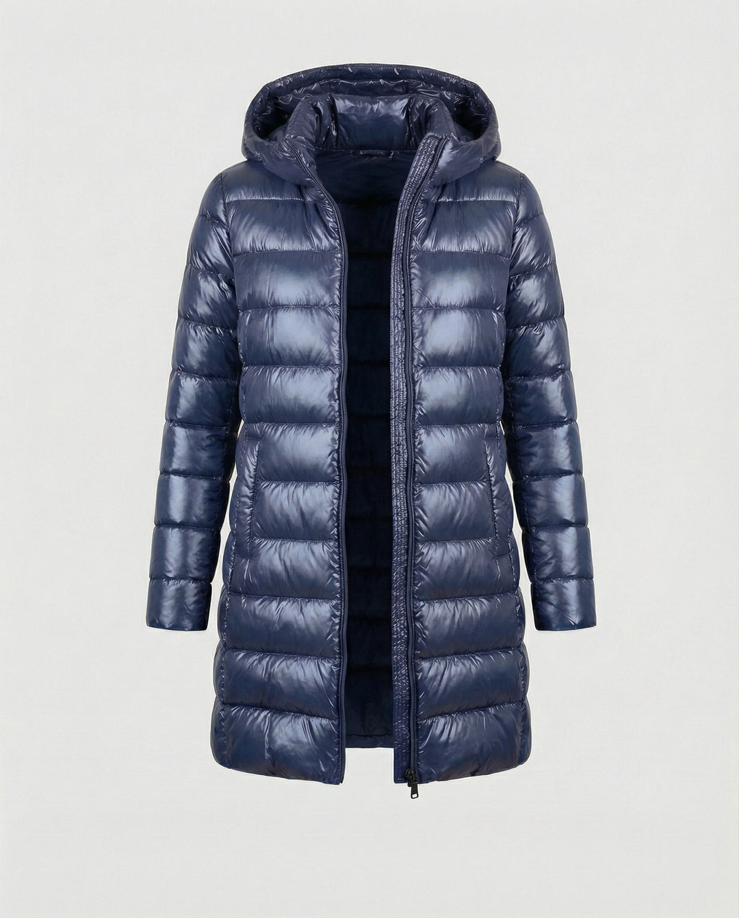 Marion – Hooded Down-Look Puffer Coat, Lightweight