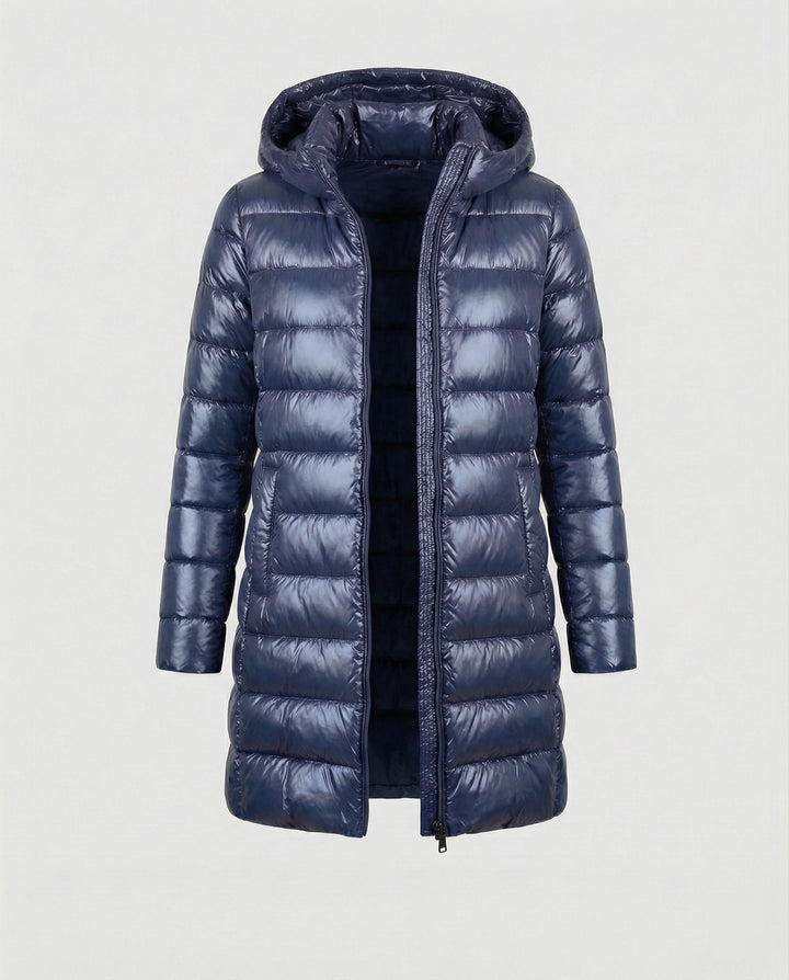 Marion – Hooded Down-Look Puffer Coat, Lightweight