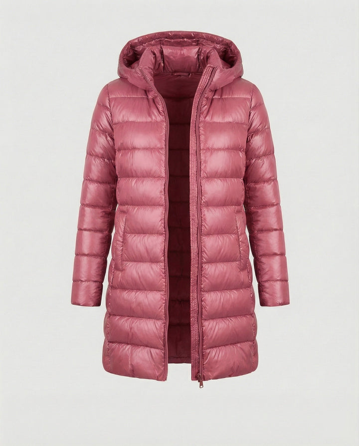 Marion – Hooded Down-Look Puffer Coat, Lightweight