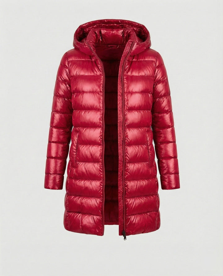 Marion – Hooded Down-Look Puffer Coat, Lightweight