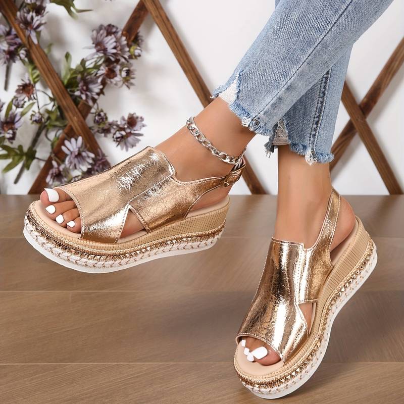 Riley – Strappy Wedge Sandals for Effortless Elegance