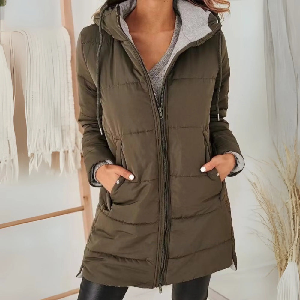 Severine – Women's Mid-Length Hooded Puffer Jacket