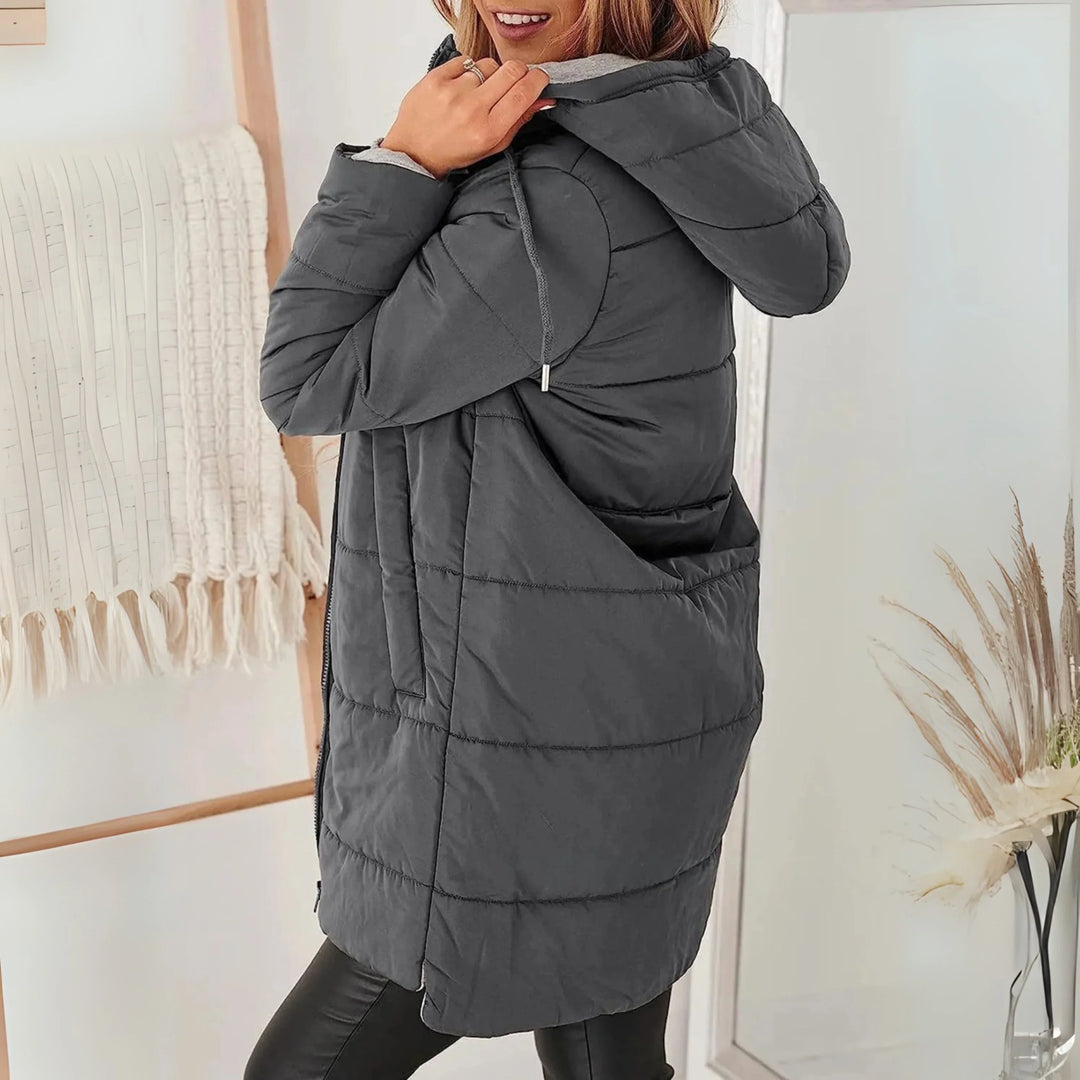 Severine – Women's Mid-Length Hooded Puffer Jacket