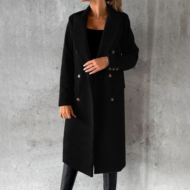 Sibilla | Double-Breasted Longline Refined Coat