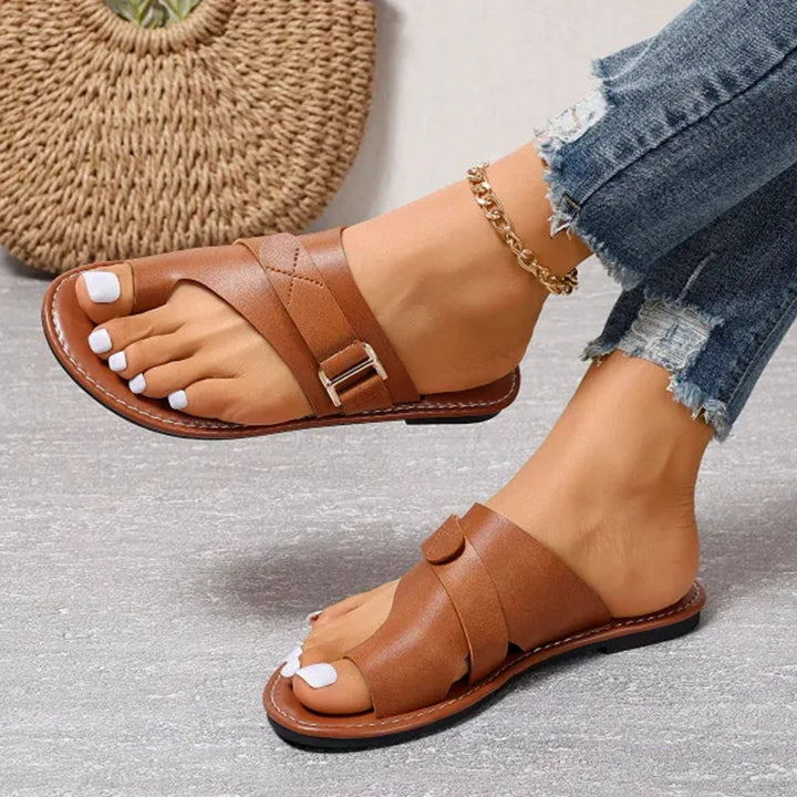 Cameron – Buckle-Strap Mule Sandals
