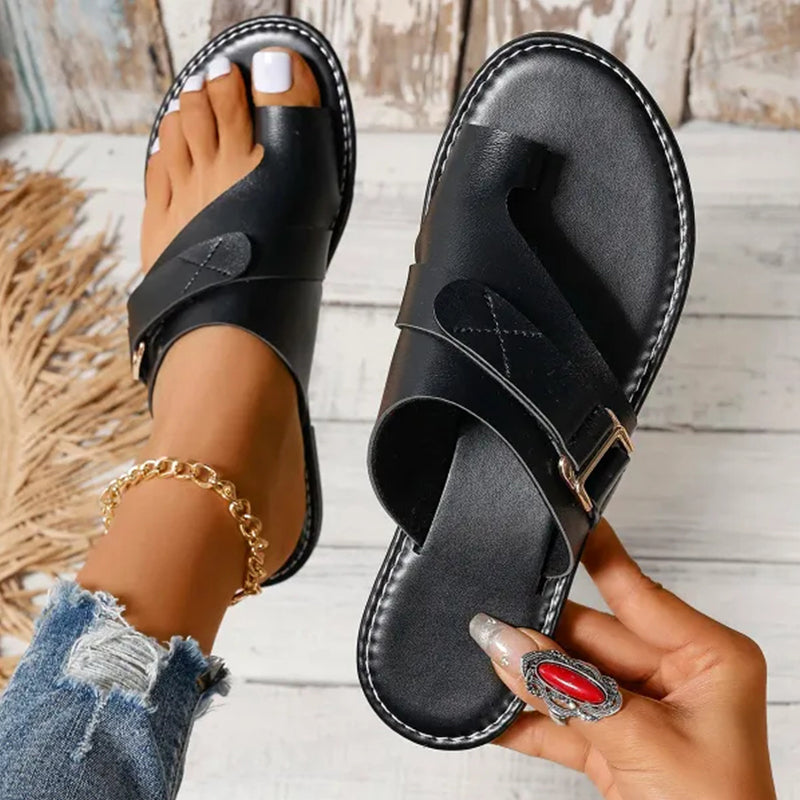 Cameron – Buckle-Strap Mule Sandals