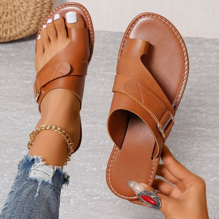 Cameron – Buckle-Strap Mule Sandals