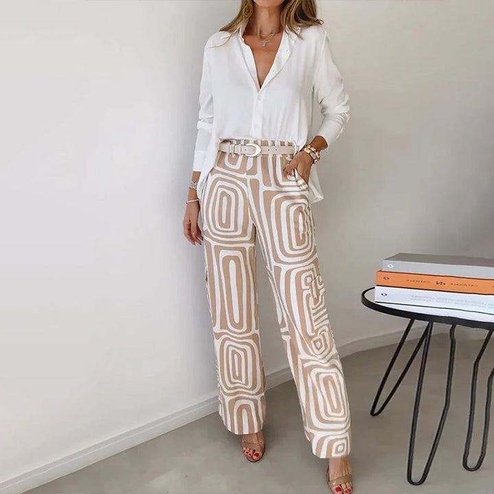 Theodora | Flowing Top and Trousers Two-Piece Set