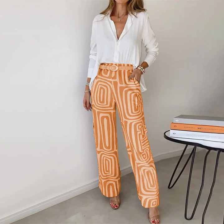 Theodora | Flowing Top and Trousers Two-Piece Set