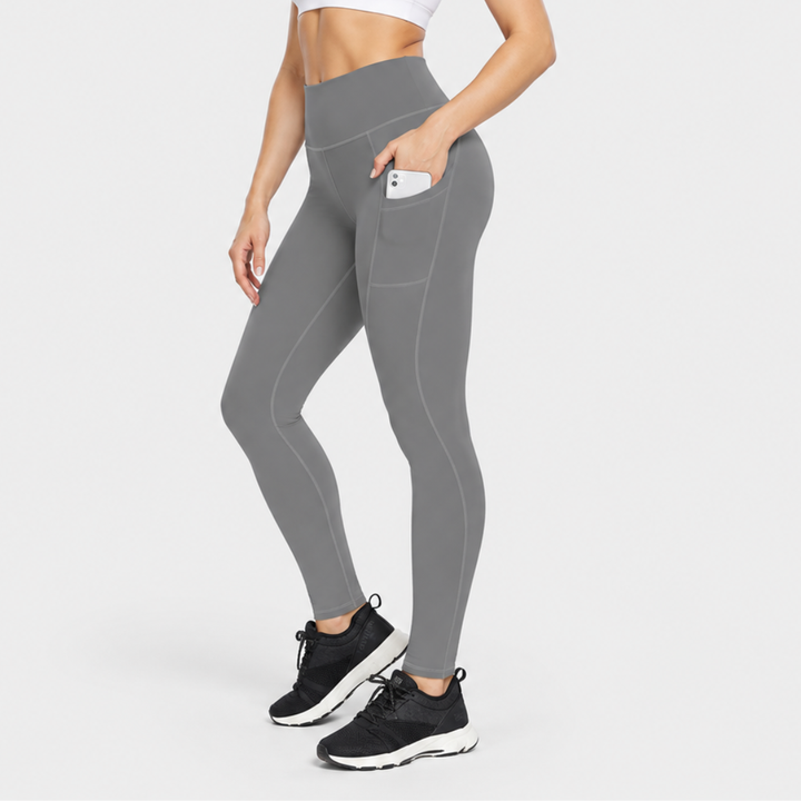 Isolde – High-Waisted Thermal Leggings with Side Pocket for Women