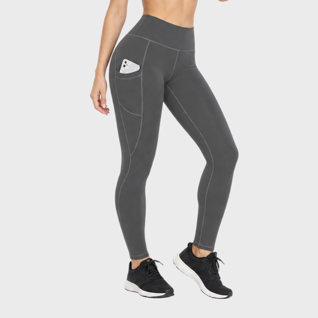 Isolde – High-Waisted Thermal Leggings with Side Pocket for Women