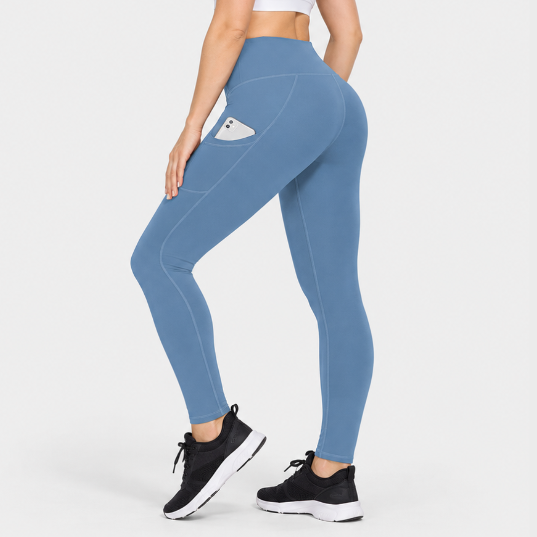 Isolde – High-Waisted Thermal Leggings with Side Pocket for Women
