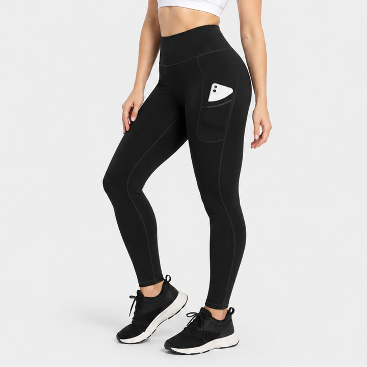 Isolde – High-Waisted Thermal Leggings with Side Pocket for Women