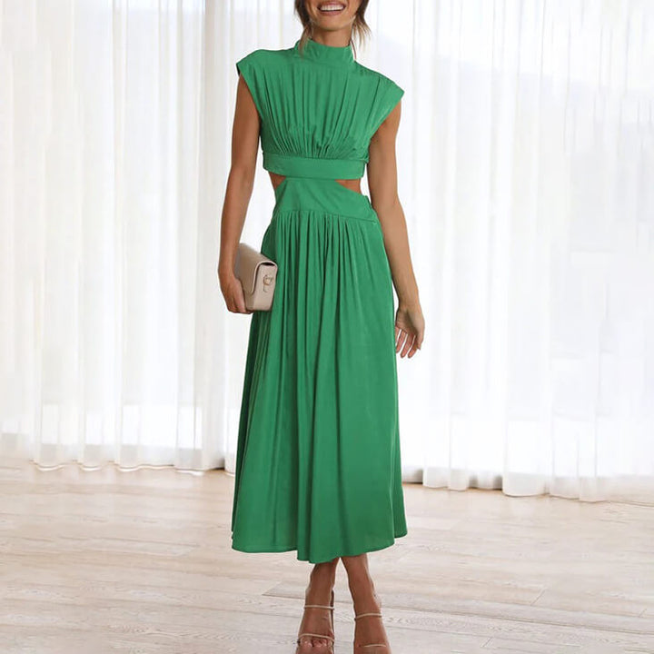 Adeline | Halter Neck Flowy Maxi Dress