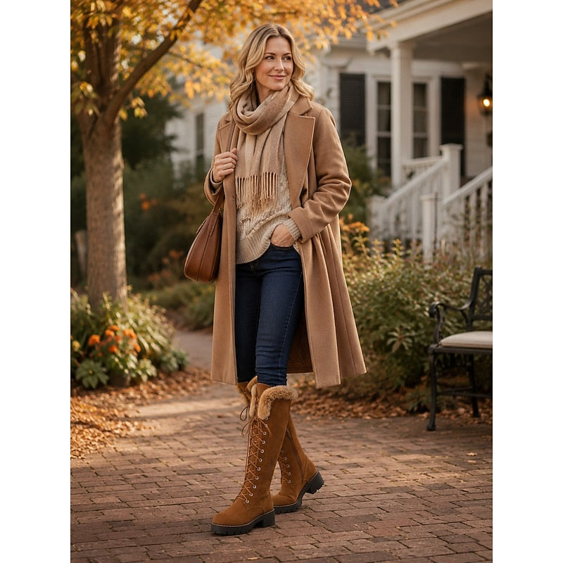 Vorryn | Women's Knee-High Lace-Up Winter Boots - Image 7