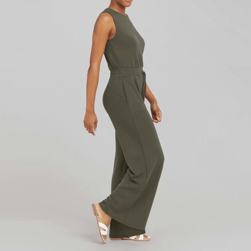 Stella – Elegant Sleeveless Jumpsuit with Wide-Leg Silhouette